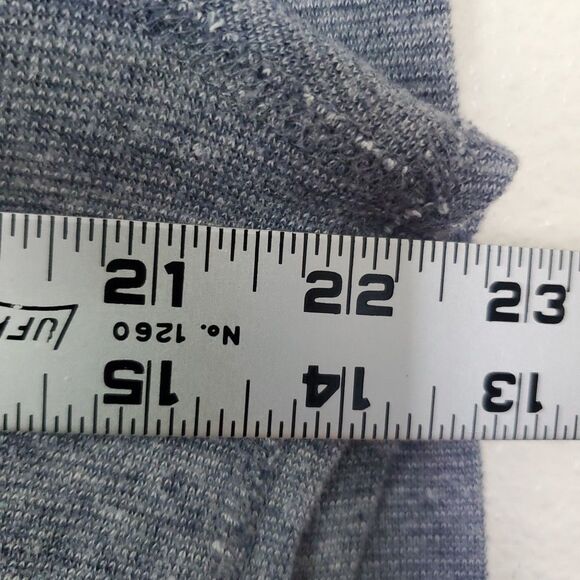 J. Crew Knitted Goods Tee Long Sleeve T-Shirt Heather Blue Color Size Large - Picture 16 of 16